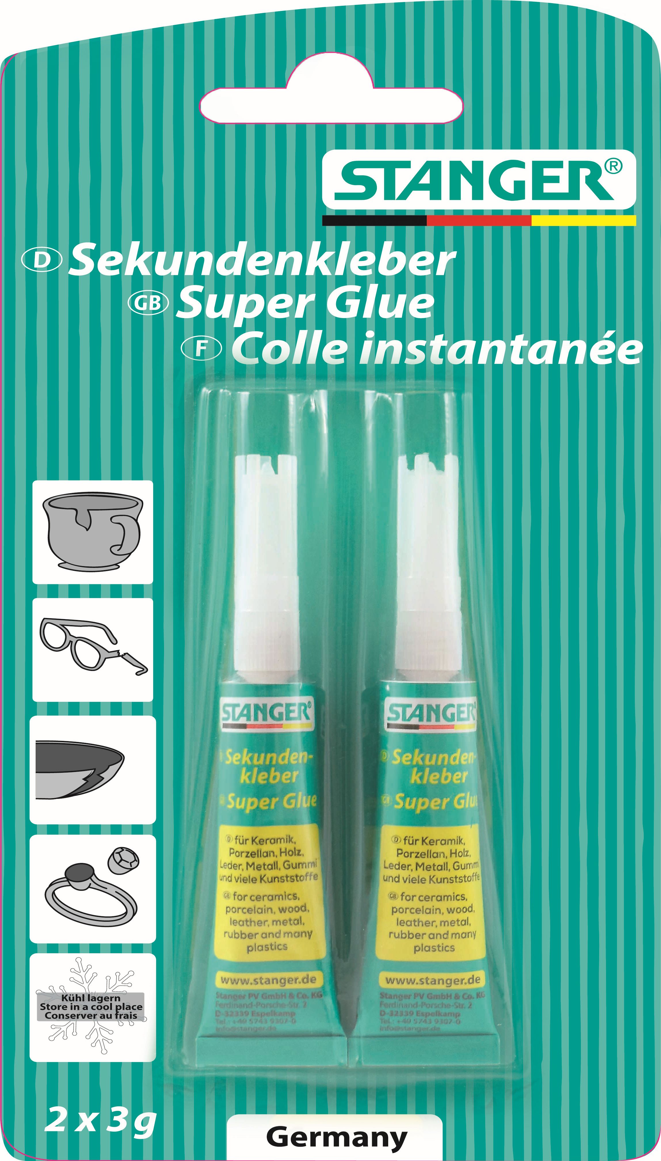 Adeziv lichid superglue Stanger - 2x3 g